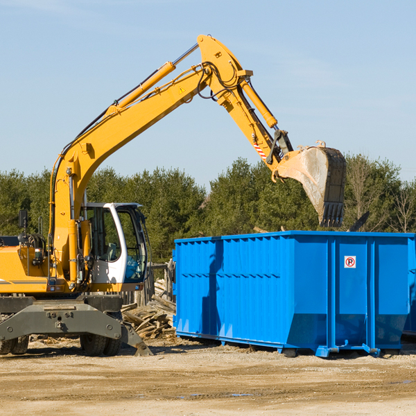 are there any restrictions on where a residential dumpster can be placed in Laona